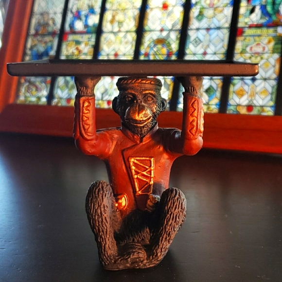 BOMBAY COMPANY - VTG Monkey Butler Business Card and Pen Holders - EVC - Picture 2 of 14